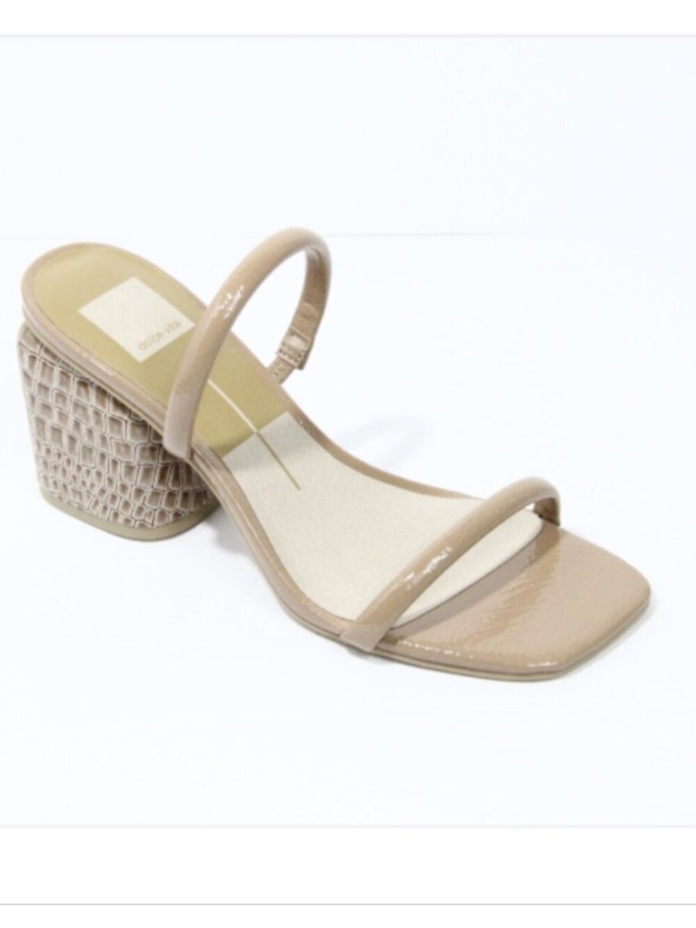 Dolce Vita Sandals sz 10 NEW Chunky Heel Women Faux Leather Nancie